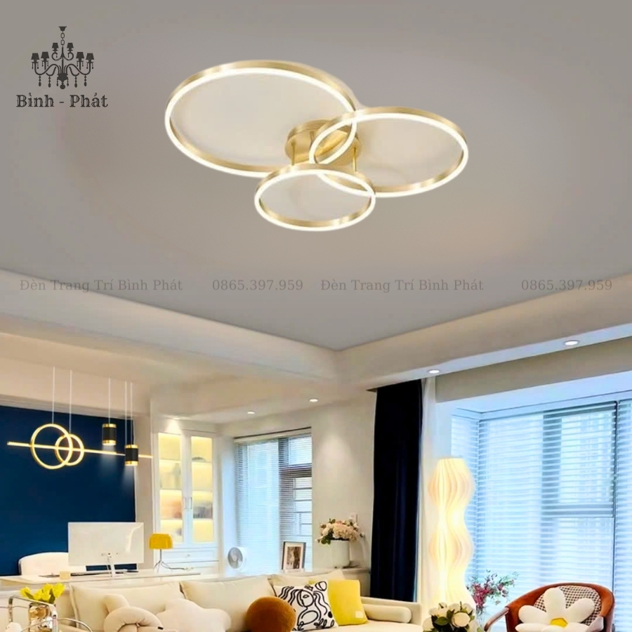 Đèn Ốp Trần 3 Vòng LED 521