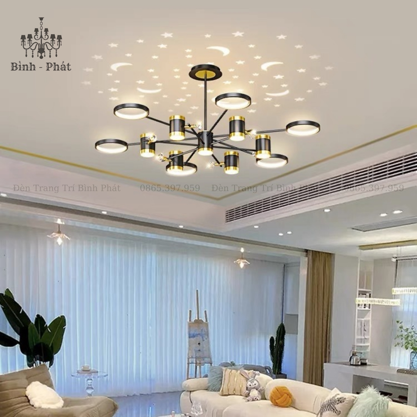 Đèn Chùm Hiện Đại 966