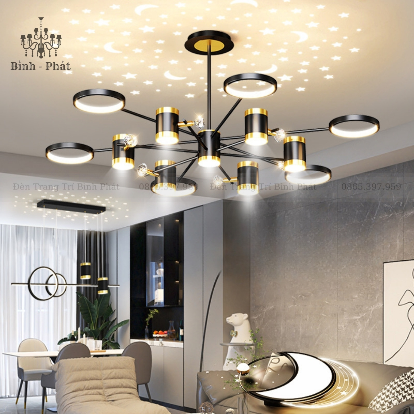 Đèn Chùm Hiện Đại 966