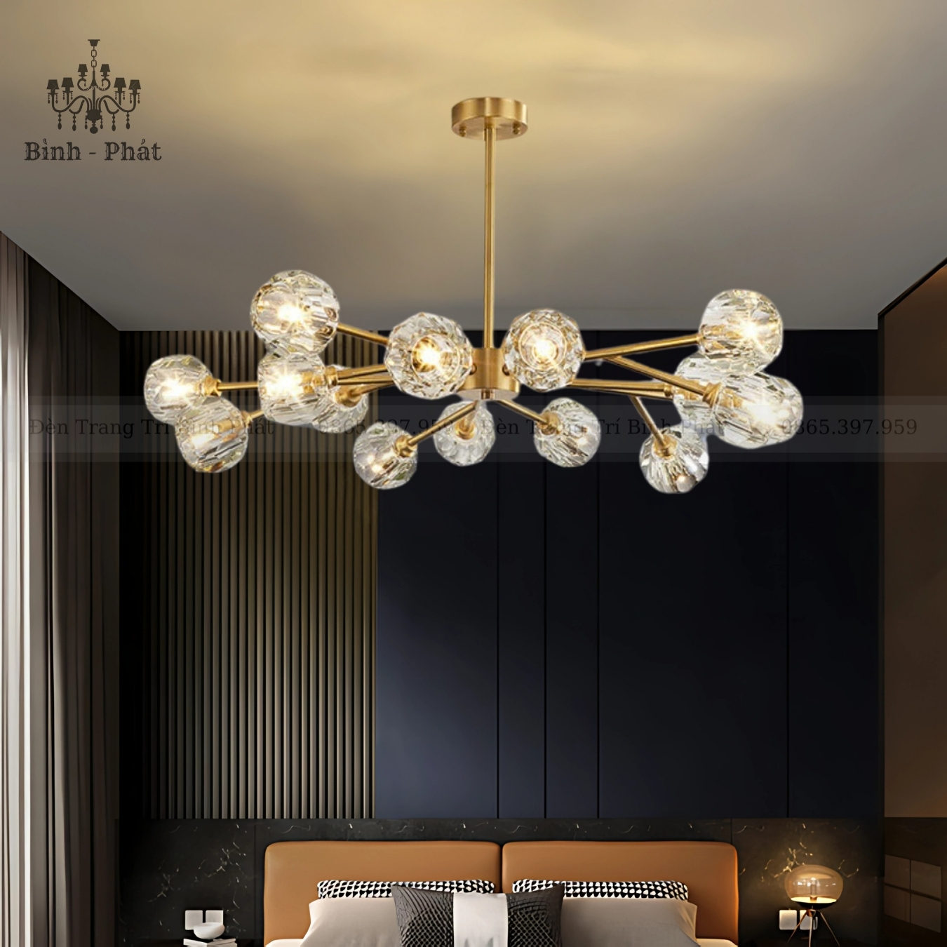 Đèn Chùm Hera Hiện Đại 074