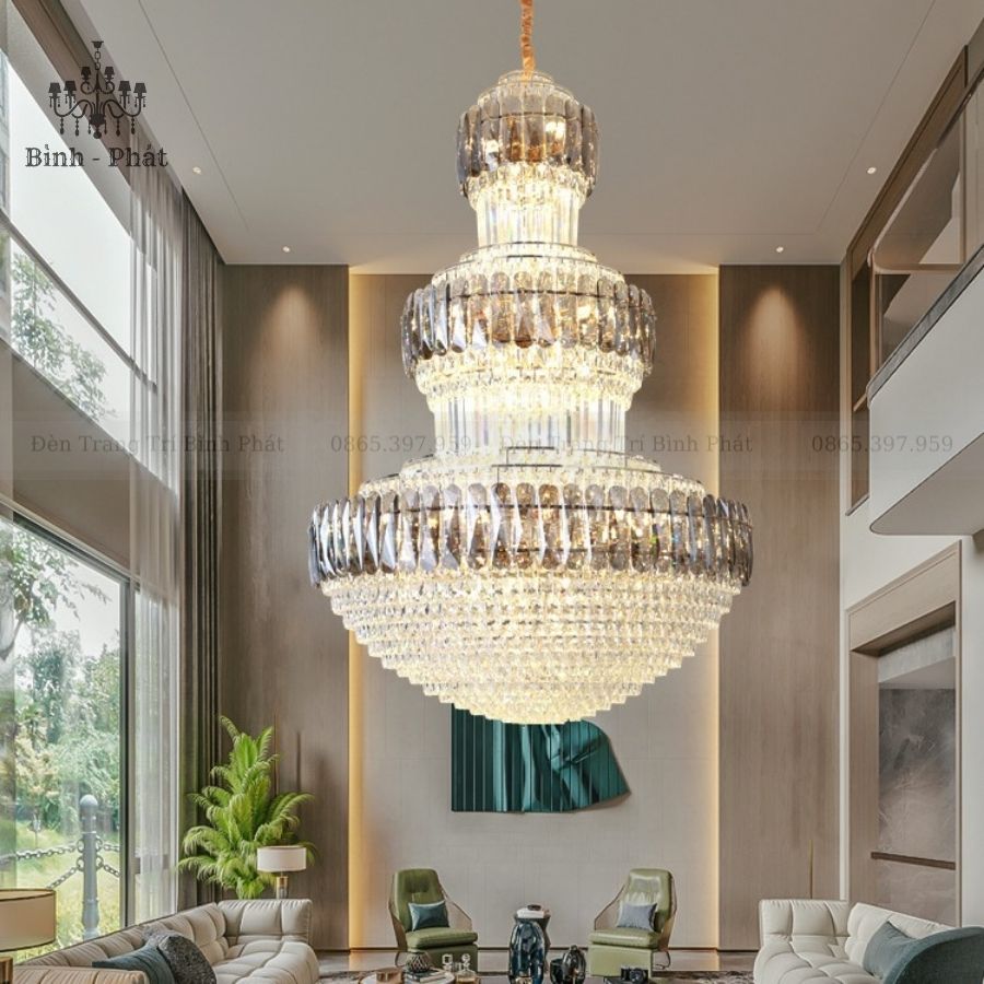 Đèn Chùm Pha Lê 3 Tầng 9226