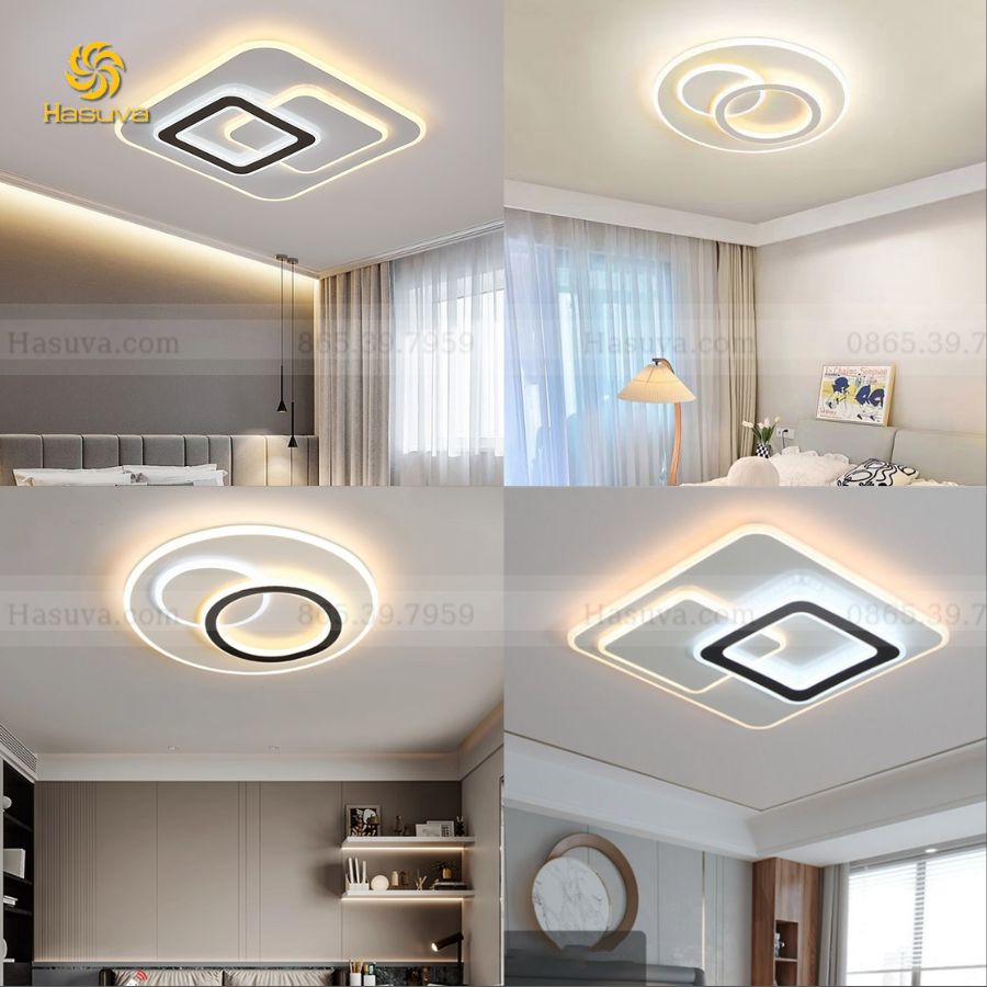 Đèn Ốp Trần Vuông Tròn