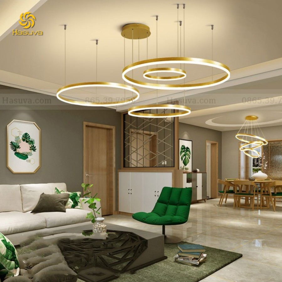 Đèn Thả 4 Vòng LED