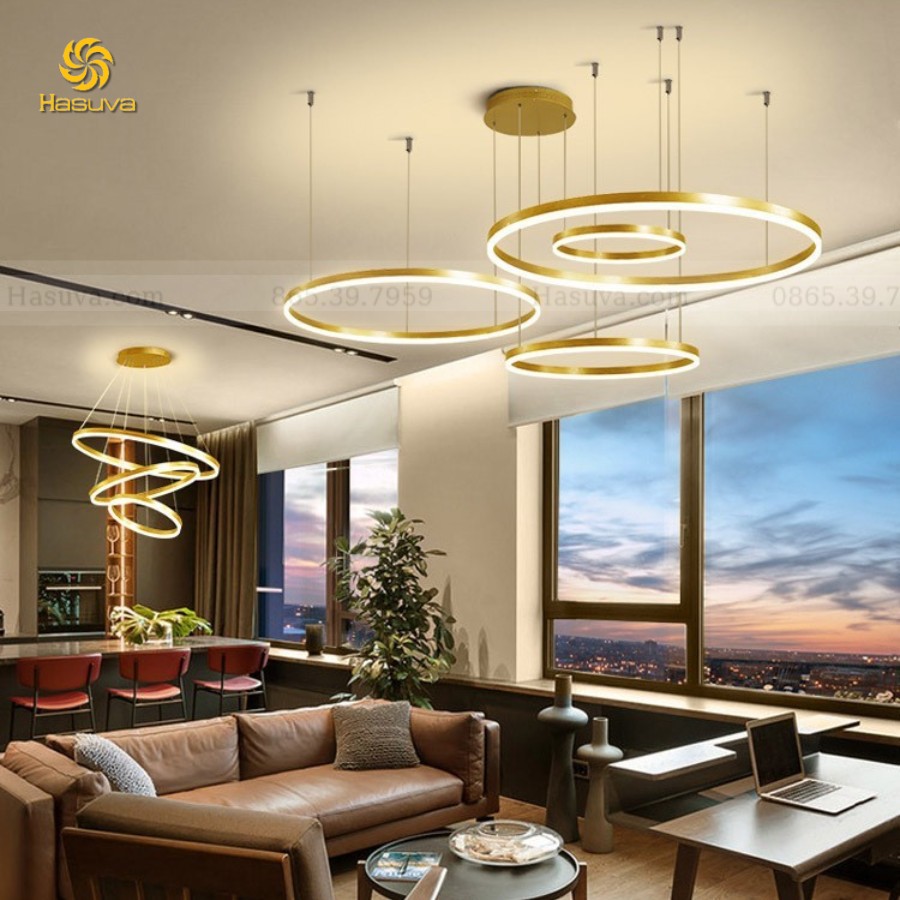 Đèn Thả 4 Vòng LED
