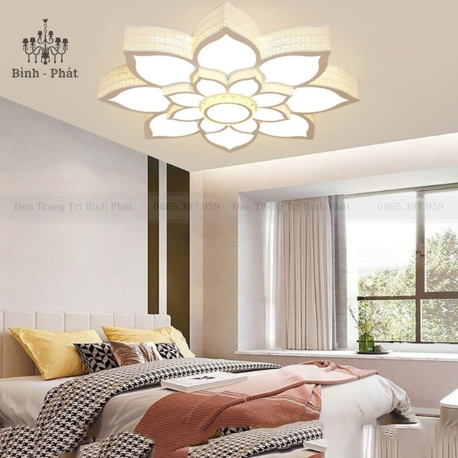 Mâm Ốp Trần 16 Cánh Sen Hộp