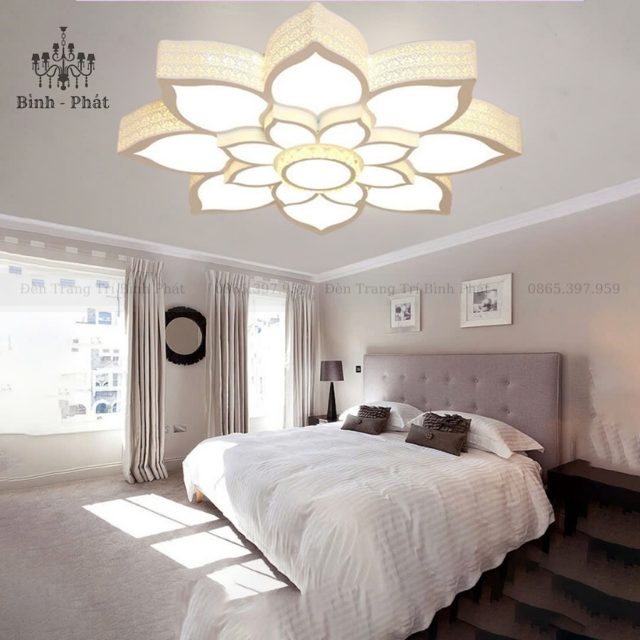 Mâm Ốp Trần 16 Cánh Sen Hộp