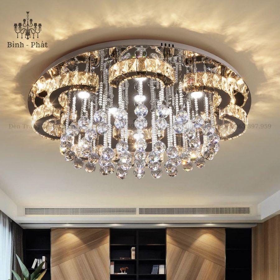 Đèn Mâm Ốp Trần Pha Lê 867