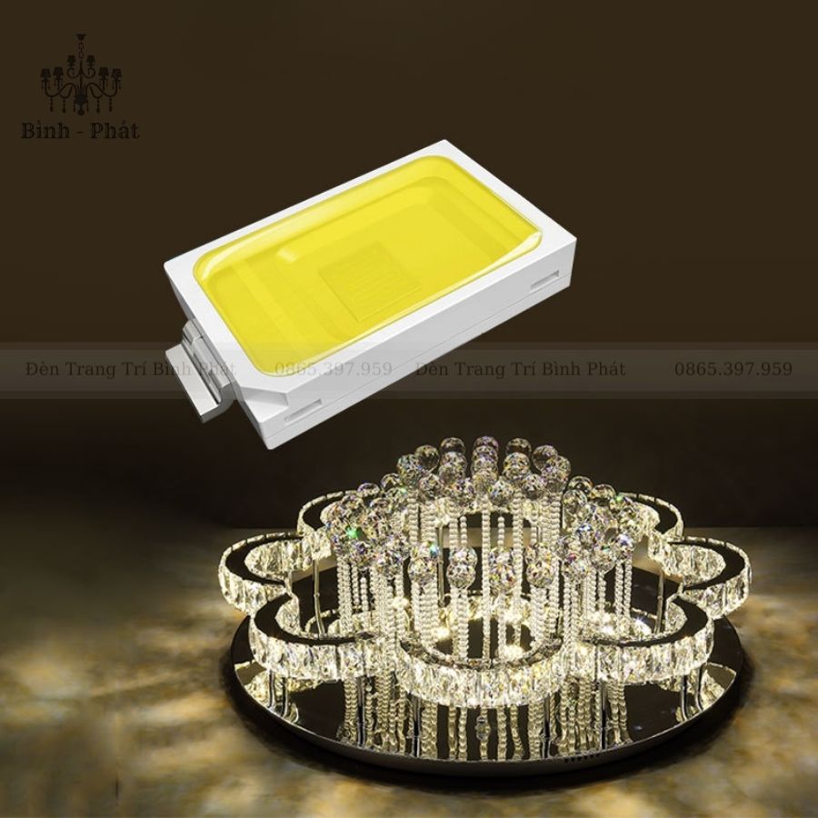 Đèn Mâm Ốp Trần Pha Lê 867
