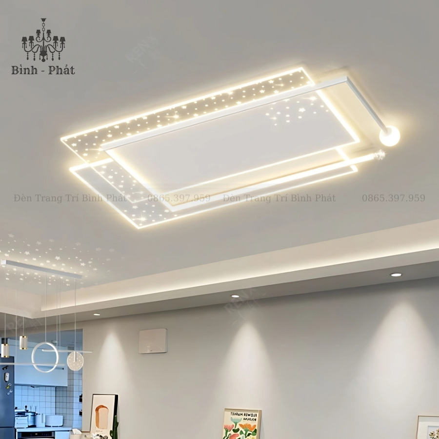 Mâm Ốp Trần Chữ Nhật 444