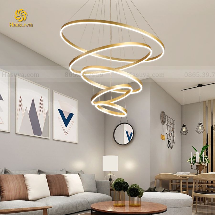 Đèn Thả 5 Vòng LED 919