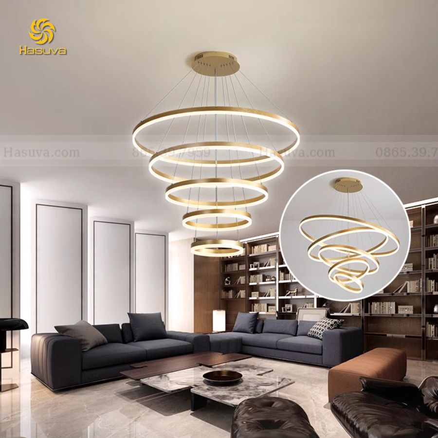 Đèn Thả 5 Vòng LED 919