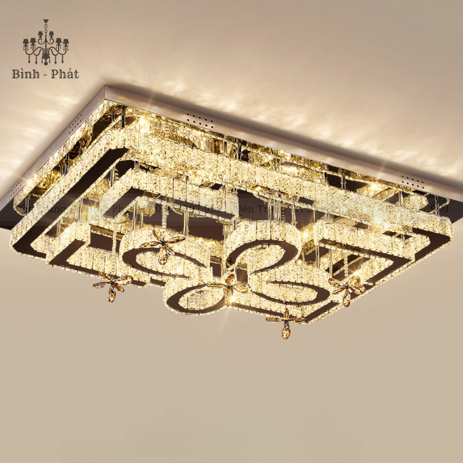Mâm Ốp Trần Pha Lê 417